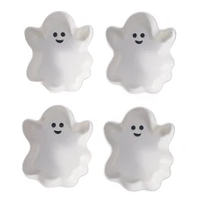 Way to Celebrate Halloween Stoneware Figural Ghost Appetizer Bowls