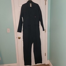 Mens LR DICKIES Flex Performance Canvas Work Coveralls GV487DN size XL Navy Blue