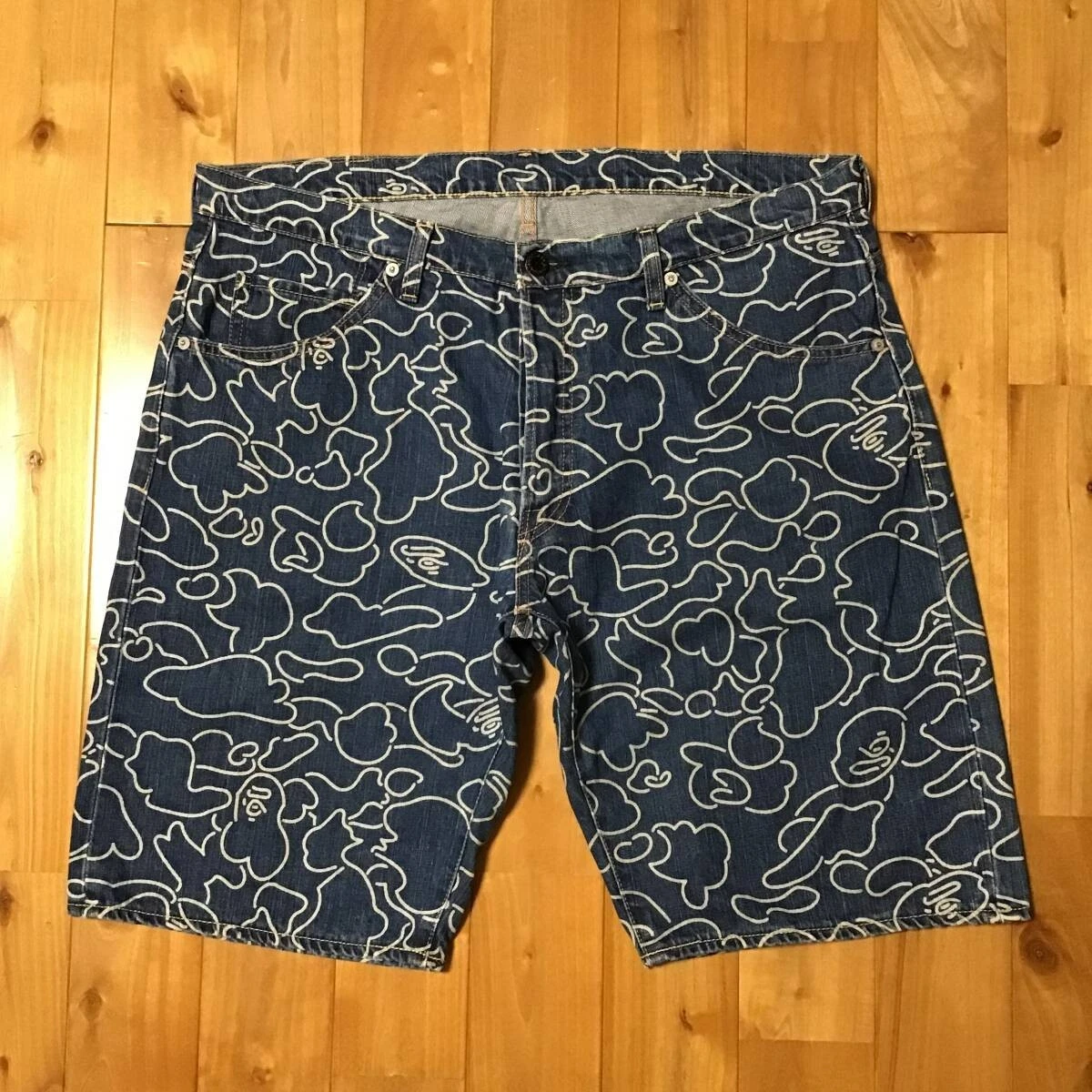 A Bathing Ape Camouflage Blue Shorts for Men for sale | eBay