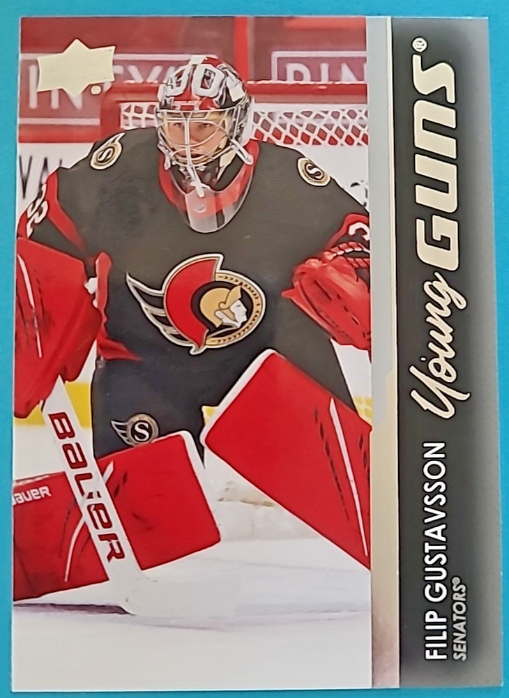 2021-22 Filip Gustavsson Upper Deck Young Guns Rookie RC #225