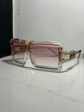 Vintage Cazal 856 Sunglasses Rare Colorway Pink Blue Yellow Gold