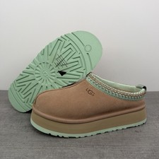 UGG Tazz II Platform Wool Lined Slippers -Women's Size 11- S/N 1174471 Sand/Mint