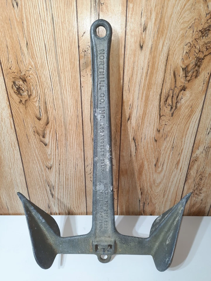 vintage NORTHILL hidroavião dobrável barco âncora tipo 6-R Fluke Los Angeles - Imagem 3 de 4