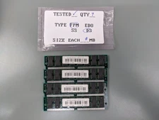 (4) Lite On 8MB FPM SIMMs, 72-pin RAM Memory Sticks 32MB Total RM0803-MN-CC2151