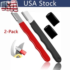 2Pcs Knife & Scissors Sharpener, Professional Kitchen & Garden Tool Sharpening.