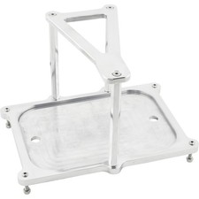 Speedway Deluxe Plain Billet Aluminum 3-bolt Optima Battery Mount Speedway Deluxe Plain Billet Aluminum 3-bolt Optima Battery Mount