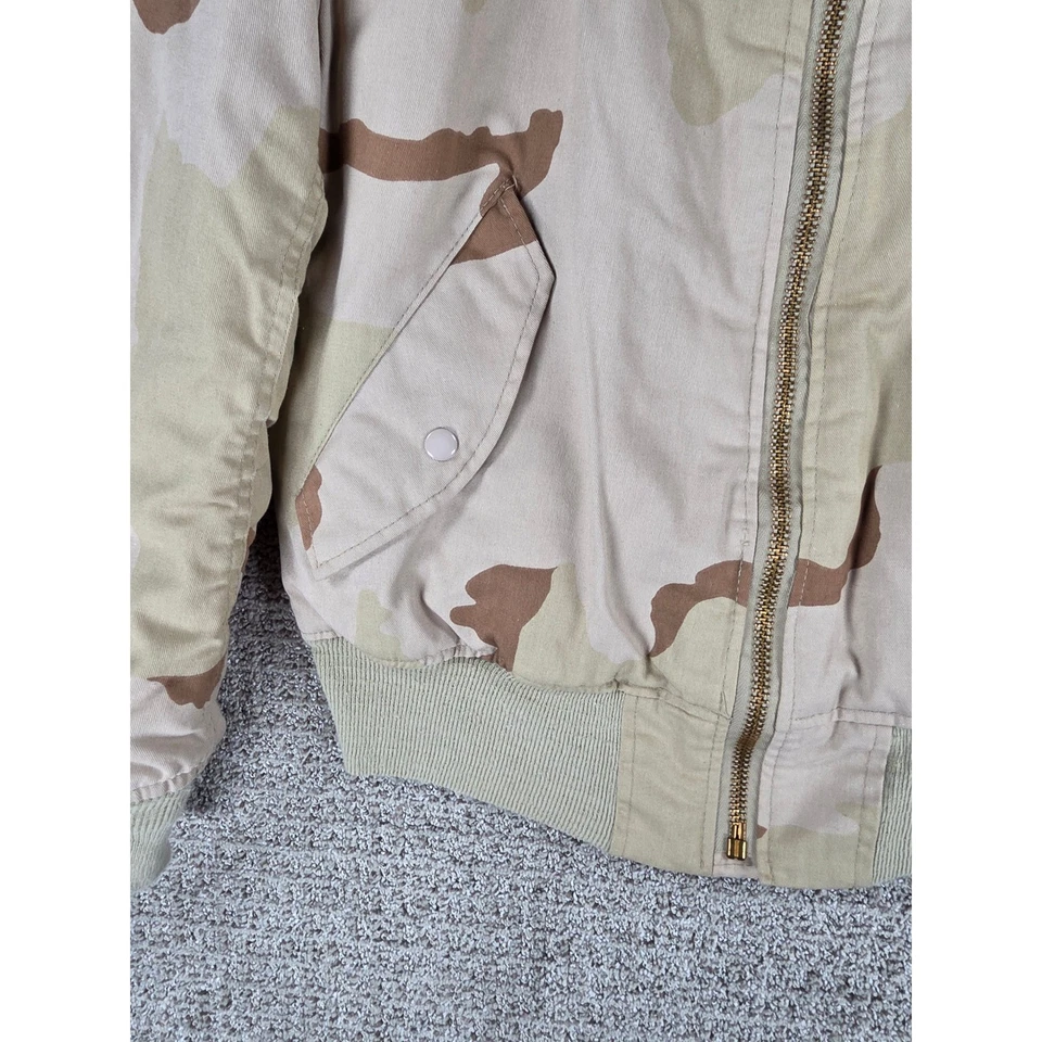 VTG Alpha Industries MA-1 Flight Bomber Jacket Desert Camo Reversible Men's M - Image 4 of 4