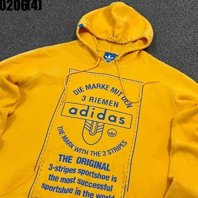 Adidas Originals Yellow Hoodie 0206 (Size 105) thumbnail 2