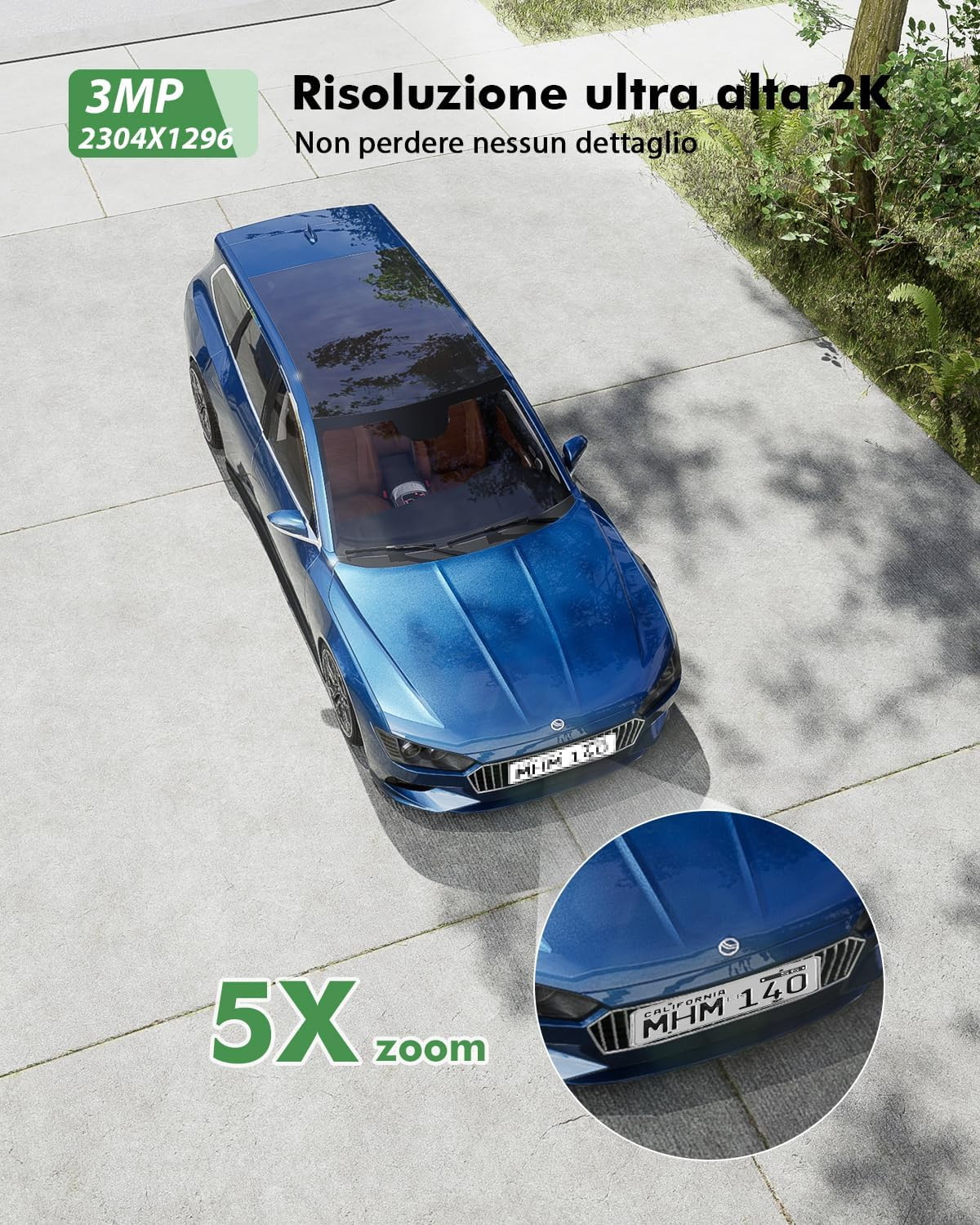 Telecamera Wi-Fi 2K Solare: Sicurezza Invisibile e Intelligente - 4