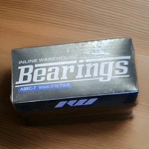 Inline Warehouse IW ABEC-7 8mm 16pk Chrome Bearings in Oil NIB