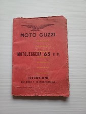 Moto Guzzi Guzzino 65 1953 manuale uso manutenzione libretto ORIGINALE