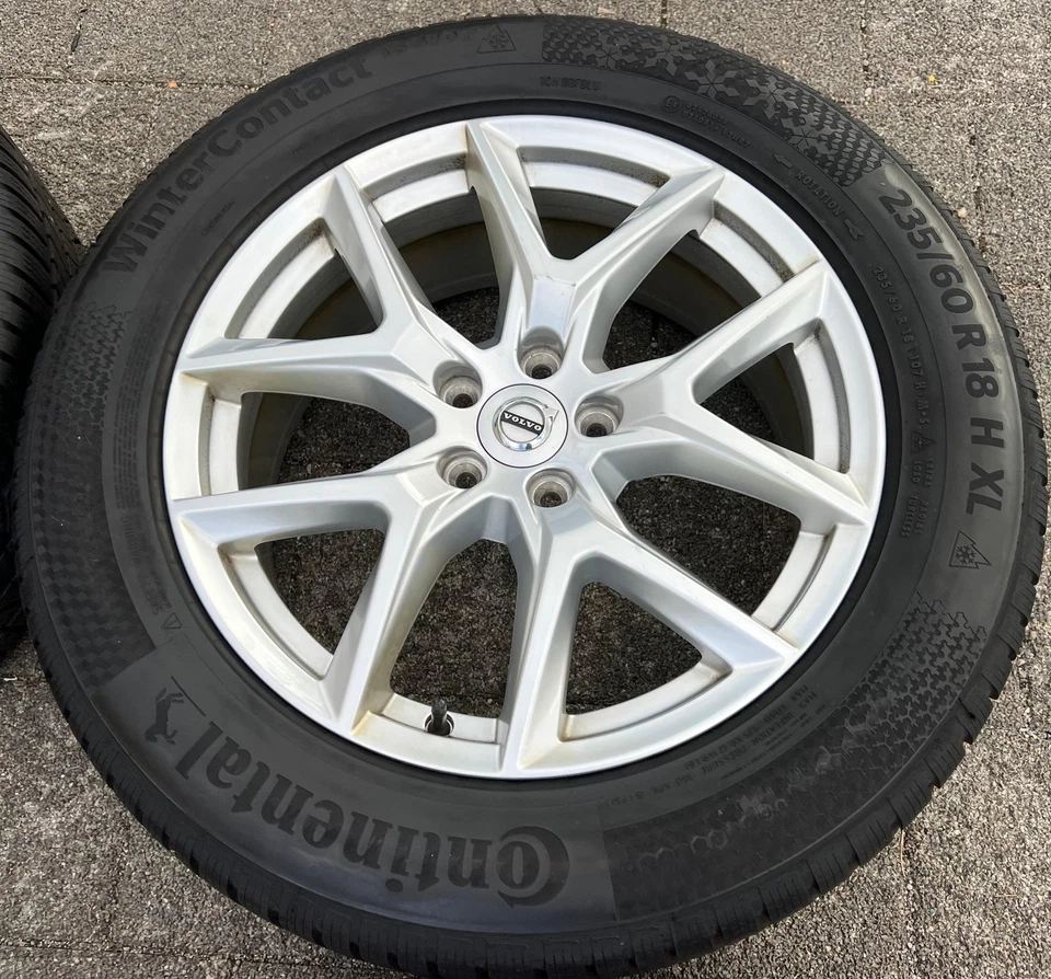 4 ORIGINAL 18" ALU WINTERRÄDER VOLVO XC60 II 31423851 235/60R18 107H CONTINENTAL - Bild 4 von 4
