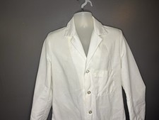 Wrangler By Red Kap Men's Size 36 Regular White Lab Coat