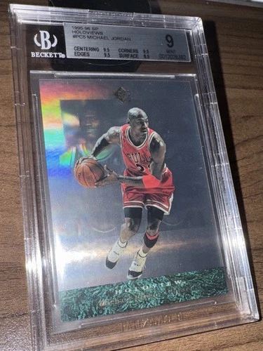 Michael Jordan 1995-96 SP Holoviews BGS 9 Basketball Card Chicago Bulls NBA #PC5