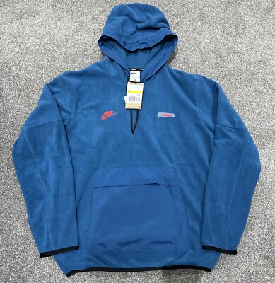 Nike Air Max Polar Fleece Therma-Fit Hoodie Blue FN7859 457