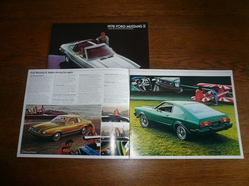 Folleto de ventas de Ford Mustang 1977 y 1978 - dos por uno - Imagen 2 de 10