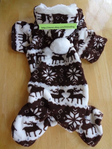 Warm Winter Soft Pet Dog Puppy Sweater Hoodie Jumpsuit Coat Clothes USA Seller! - Picture 12 of 12