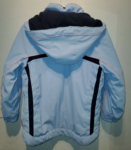 Mädchen S 7-8 ZeroXposur Winterjacke Mantel Außenhülle Kapuze blau rosa Full Zip - Bild 7 von 11