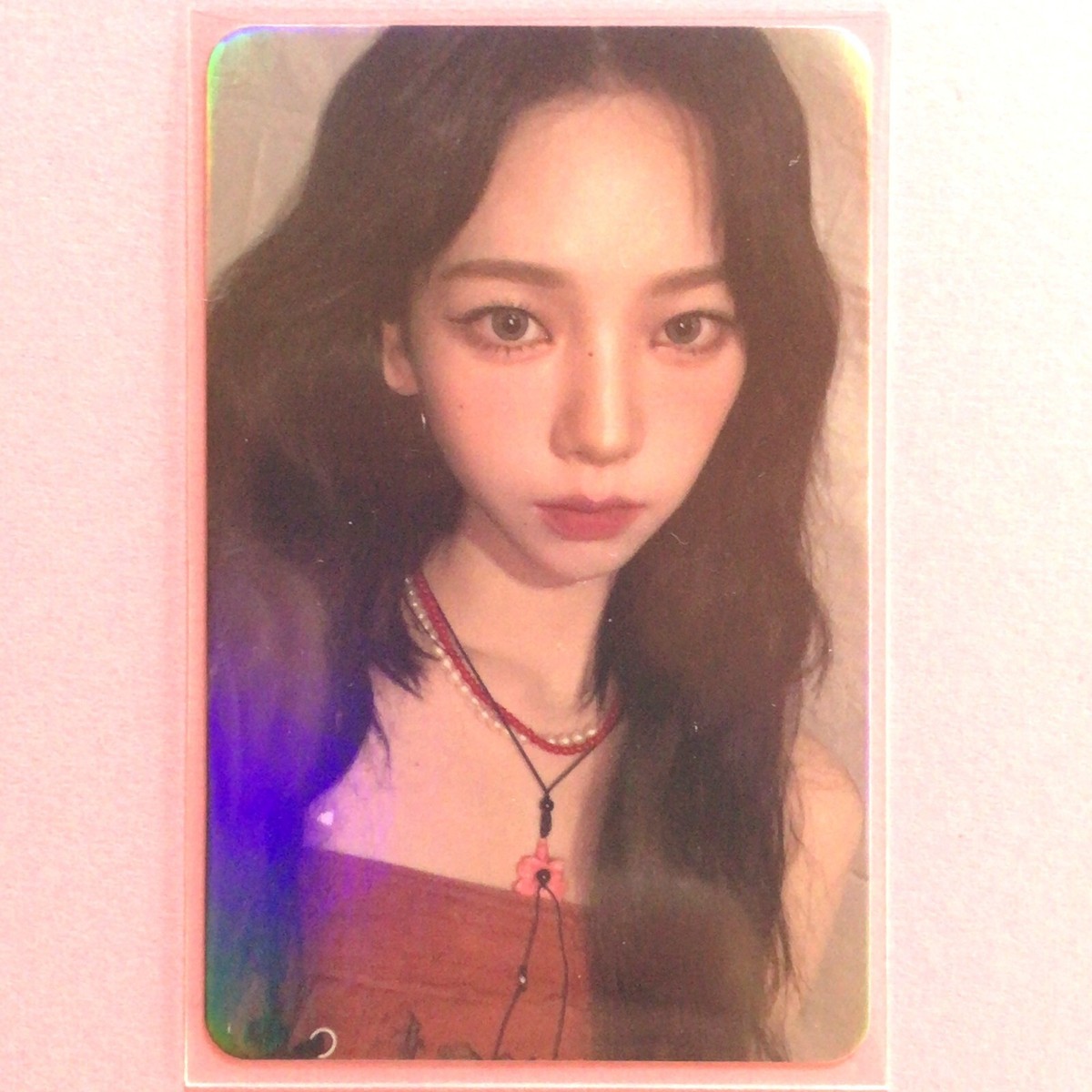 ALL FOR KARINA Aespa TCG Wavy black hair, red clothes Foil KPOP