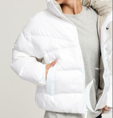Nike Women's Coat Jacket Sportswear Down Fill Therma-Fit White