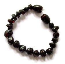 Genuine 100% natural Baltic amber bracelet / anklet, knotted beads, select type