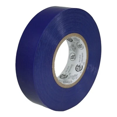 T.R.U. TapesSupply 1 Roll Blue Electrical Tape 3/4" x 66 ft