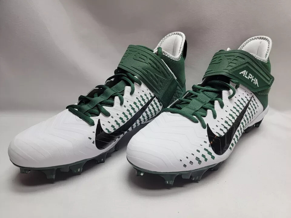 NIKE ALPHA MENACE PRO 2 MID FOOTBALL CLEATS SIZE 14 WHITE  display picture 3