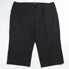 Catherines 28WP Short Black Right Fit Relaxed Straight Womens Dress Pants