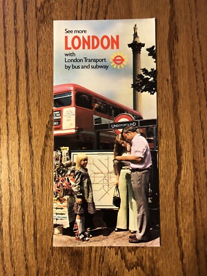See more London with London Transport Bus and Subway Guide/Brochure Vintage