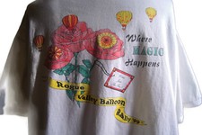 1999 Rogue Valley Balloon Rally Pilot T-Shirt Men's Cotton XXL Made in USA