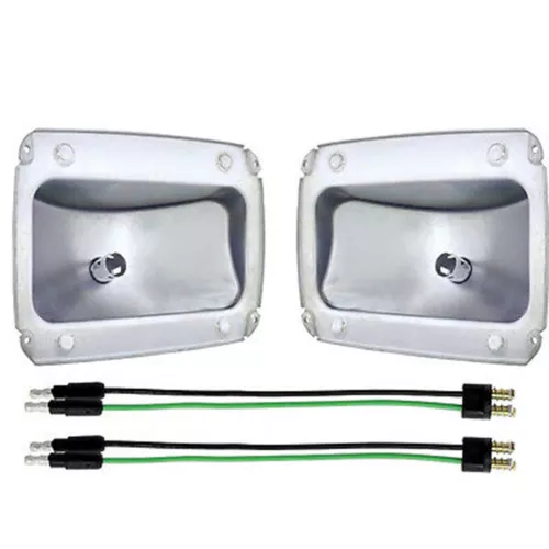 64 65 66 Ford Mustang lámpara trasera lente L&R carcasas con par de cables - Imagen 1 de 6