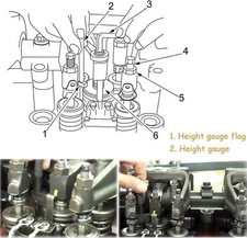 Injector Height Gauge Kit For Detroit Diesel 50 60 Series Engine 3350 Tools