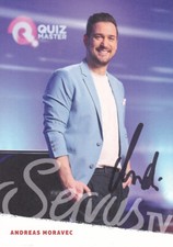 Andreas MORAVEC - &Ouml;sterreich, Servus TV, Quizmaster, Original-Autogramm!