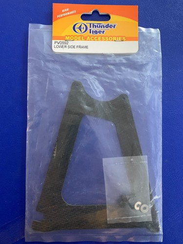 Thunder Tiger Lower Side Frame PV0592 RC Helicopter Spare Parts - Picture 1 of 2