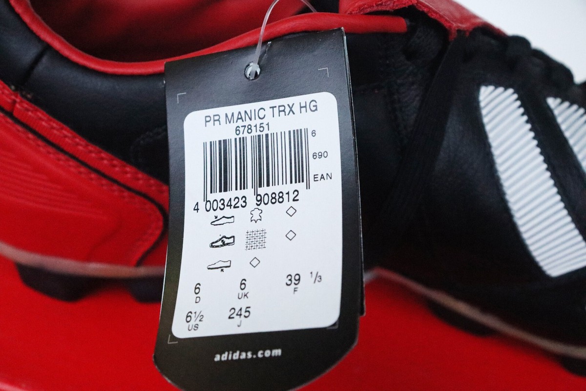 Adidas Predator Manic TRX HG 2002 World Cup Korea Japan UK 6