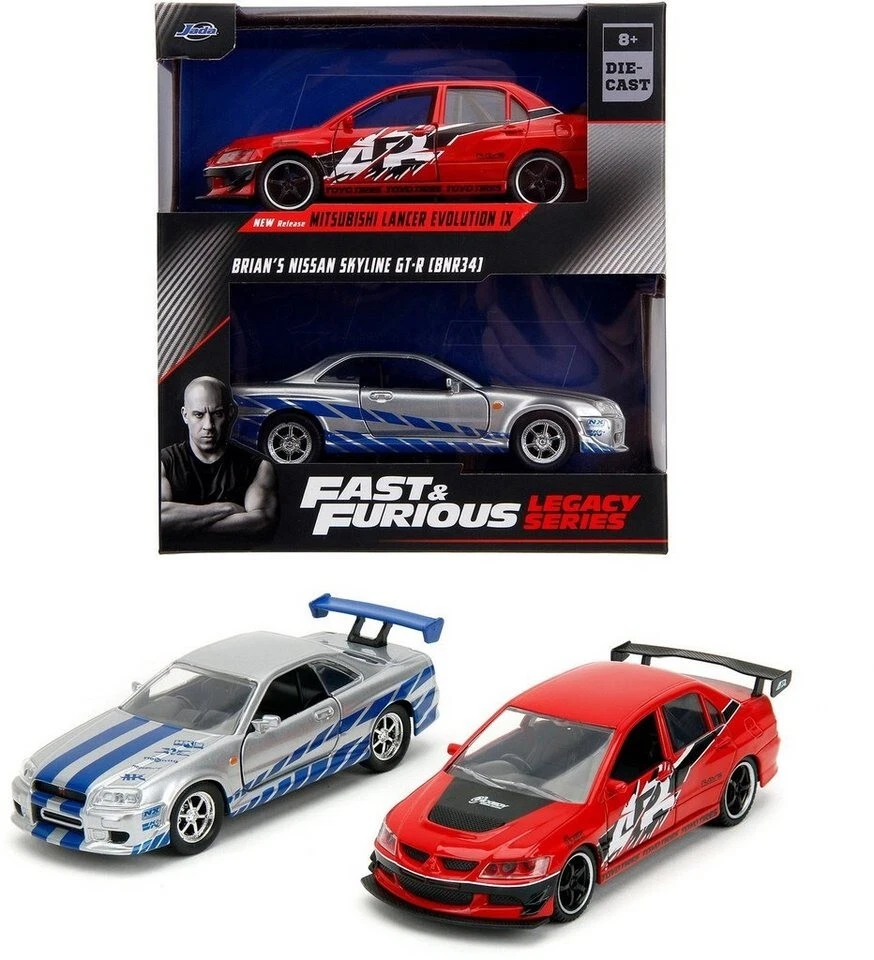 Jada Fast & Furious Legacy Series Twin Pack 4/2 Mitsubishi Evo 