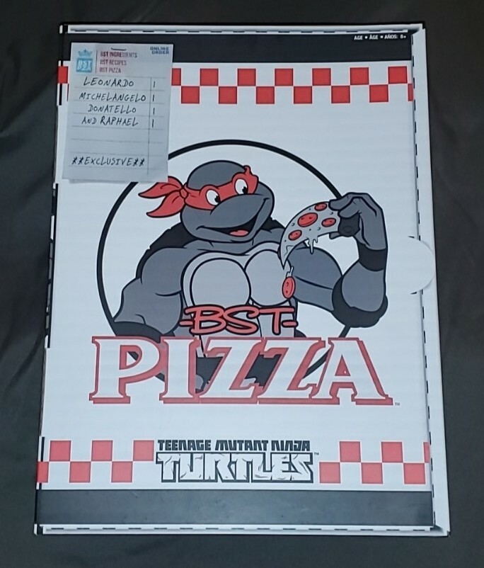 TMNT タートルズ クラシックライン PIZZA スペシャルボックス 未使用品 One Easy Fold SDCC Ninja Pizza Box for 7 Inch Teenage Mutant