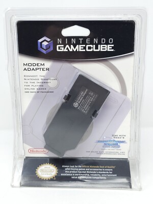 Nintendo Gamecube Modem Adapter DOL-012 USA New Factory Sealed Damaged Packaging