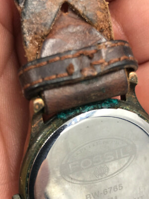 Fossil watch DZ6765 Stone on Copper Very rare Working New