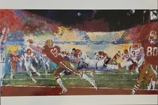 LeRoy Neiman 1989 “SUPER PLAY” Super Bowl XXIII Football Art Postcard Promo #94