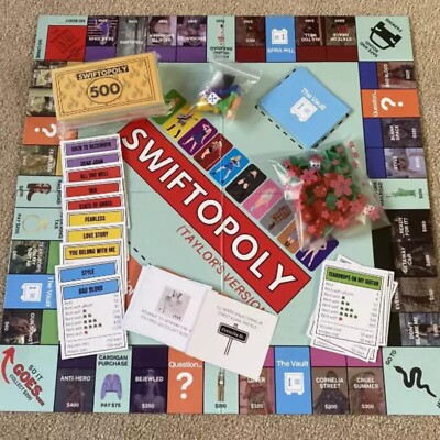 Monopoly Taylor Swift Inspired Board Games Swiftopoly Handmade Box Era Tour