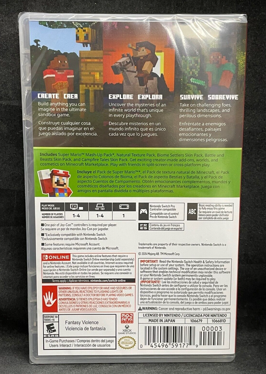 Minecraft (Nintendo Switch) BRAND NEW 45496591779| eBay