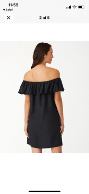 Tommy Bahama Black St . Lucia Off The Shoulder Dress Linen Blend Sz XL | eBay Tommy Bahama Black St . Lucia Off The Shoulder Dress Linen Blend Sz XL | eBay