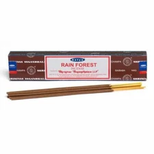 Satya Sai Baba Nag Champa Rain Forest 40 Gram Box Incense Sticks 