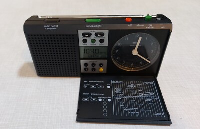 ⏰ Vintage BRAUN Digital/Analog Radio Alarm Clock Type 3869