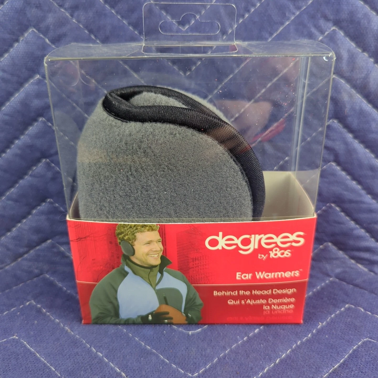 Degrees by 180s Men's Remix Heathered Fleece Behind-the-Head Ear Warmer/Muffs