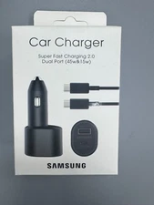 Samsung 45W 2Ports Super Fast Charging Dual Car Charger 5A TYPE-C Cable