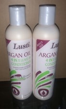 Lusti Argan Oil 4 in 1 Leave-In Conditioner Detangles Smooths 9 oz Pack of 2