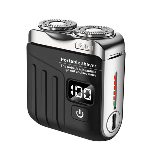Portable Rotary Dual Ring Electric Shaver,Waterproof Mini Display Beard Shaver - Bild 18 von 38
