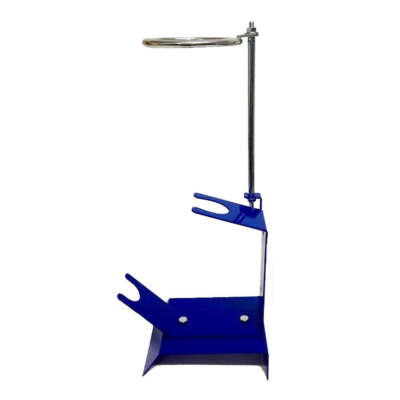 Iwata Three 3 Piece Gravity Feed Spray Gun Holder Blue Paint Body Shop